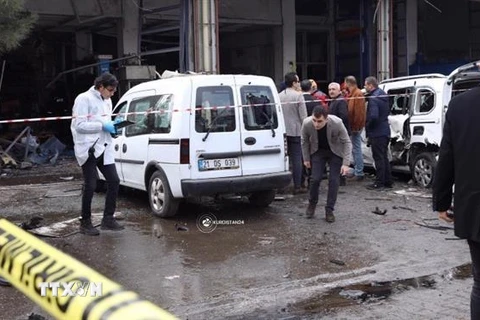 Hiện trường một vụ nổ tại Thổ Nhĩ kỳ. (Ảnh minh họa: Kurdistan24/TTXVN)