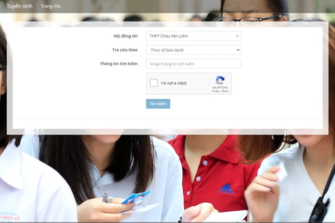 Thí sinh có thể tra cứu kết quả thi tuyển tại địa chỉ https://tuyensinh.cantho.gov.vn. (Nguồn: Vietnam+)