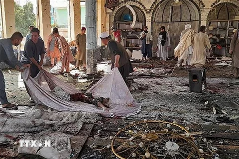 Hiện trường một vụ nổ ở Afghanistan. (Ảnh minh họa: AFP/TTXVN)
