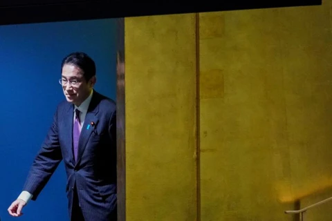 Thủ tướng Nhật Bản Fumio Kishida đến dự kỳ họp Đại hội đồng Liên hợp quốc Khóa 77 tại New York, Mỹ. (Nguồn: Reuters)