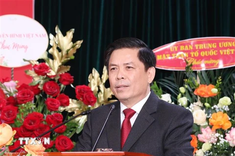 Bí thư Đảng ủy Khối các cơ quan Trung ương Nguyễn Văn Thể phát biểu tại hội nghị. (Ảnh: Phương Hoa/TTXVN)