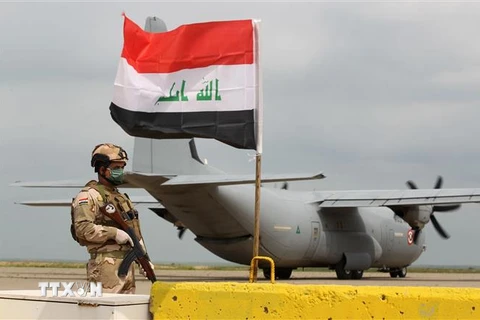 Căn cứ không quân Qayyarah ở gần thành phố miền Bắc Mosul, Iraq. (Ảnh minh họa: AFP/TTXVN)
