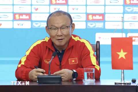 Huấn luyện viên Park Hang-seo khẳng định đội tuyển Việt Nam đã chuẩn bị tốt cho AFF Cup 2022. (Ảnh: TTXVN) 