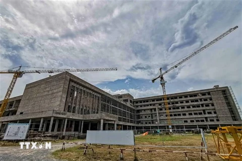 Dự án xây dựng Bệnh viện Ung bướu thành phố Cần Thơ quy mô 500 giường, sử dụng vốn vay ODA của chính phủ Hungary hơn 56,9 triệu euro. (Ảnh: Thanh Liêm/TTXVN)