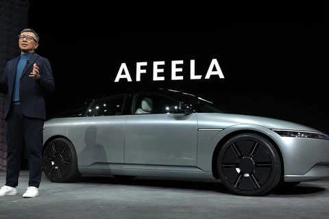 Sony trình diện mẫu xe điện đầu tiên Afeela. (Nguồn: CNN)