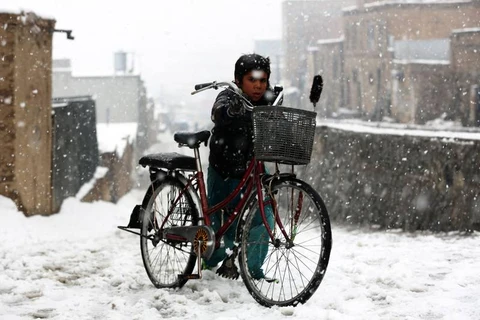 Tuyết rơi tại Afghanistan. (Nguồn: The National)