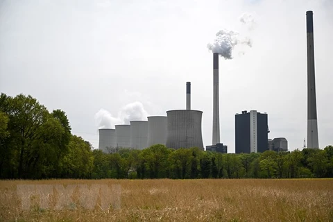 Nhà máy nhiệt điện ở Gelsenkirchen, Đức, ngày 29/4/2022. (Ảnh: AFP/TTXVN)