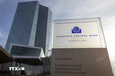 Trụ sở ECB tại Frankfurt am Main, Đức. (Ảnh: AFP/ TTXVN)