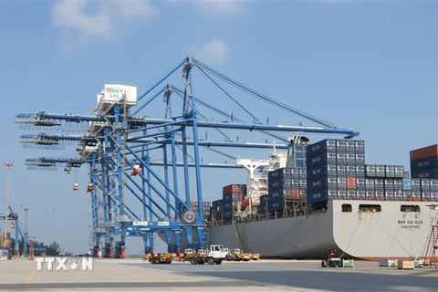 Cảng container Quốc tế Tân Cảng Hải Phòng. (Ảnh: Minh Thu/TTXVN)