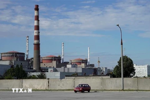 Nhà máy điện hạt nhân Zaporizhzhia ở Enerhodar, Ukraine ngày 11/9/2022. (Ảnh: AFP/TTXVN)