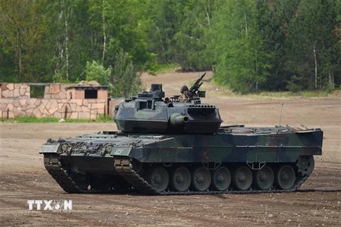 Xe tăng Leopard 2 A7 . (Ảnh: AFP/TTXVN)