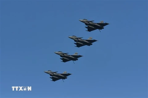 Máy bay chiến đấu Rafale của Pháp. (Ảnh: AFP/TTXVN)