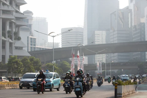 Khói mù bao phủ thủ đô Jakarta. (Nguồn: TPV World)