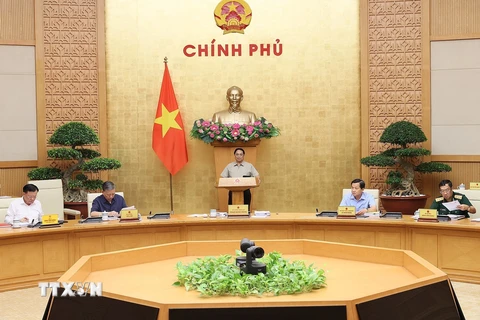 Thủ tướng Phạm Minh Chính chủ trì phiên họp. 