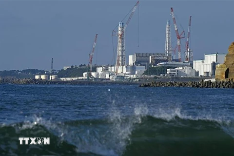 Nhà máy Điện Hạt nhân Fukushima Daiichi ở quận Fukushima, Nhật Bản ngày 4/7. (Ảnh: Kyodo/TTXVN)