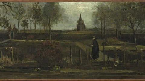 Bức tranh "Parsonage Garden at Nuenen in Spring". (Nguồn: CBS News)