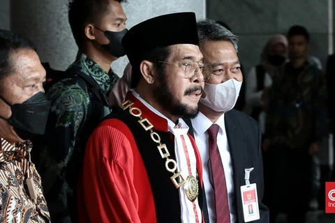Chánh án MK Anwar Usman. (Nguồn: CNN Indonesia)