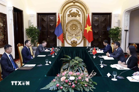 Tham khảo chính trị cấp Thứ trưởng Ngoại giao Việt Nam-Mông Cổ lần thứ 10. (Ảnh: An Đăng/TTXVN)