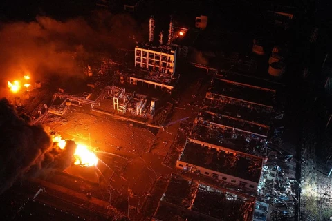 Một vụ cháy nhà máy tại Trung Quốc. (Nguồn: DW)