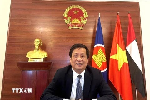 Đại sứ Việt Nam tại UAE Nguyễn Mạnh Tuấn. (Ảnh: TTXVN phát)