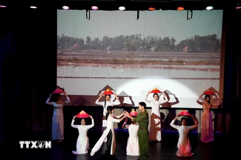 Một chương trình biểu diễn của sinh viên Việt Nam tại Nga. (Ảnh minh họa: Quang Vinh/TTXVN)