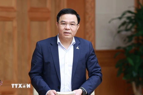 Tổng Giám đốc Tập đoàn Dầu khí Việt Nam Lê Mạnh Hùng giữ chức Chủ tịch Hội đồng Thành viên Tập đoàn. (Ảnh: Dương Giang/TTXVN)