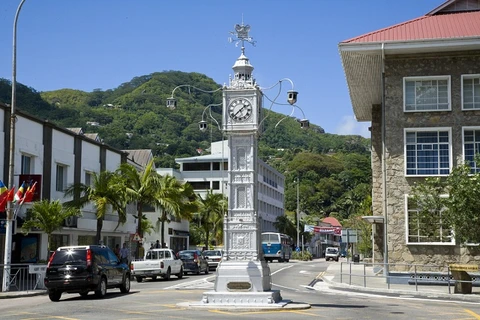 Tháp đồng hồ Victoria ở Seychelles. (Nguồn: Wikipedia)