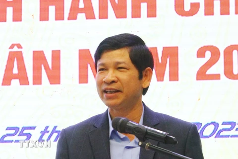 Phó Chủ tịch UBND tỉnh Quảng Bình Hồ An Phong. (Ảnh: Tá Chuyên/TTXVN)
