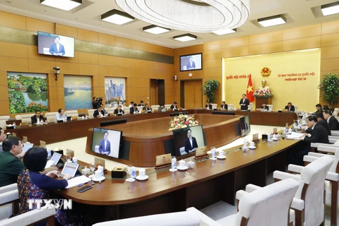 Khai mạc Phiên họp thứ 30 của Ủy ban Thường vụ Quốc hội. (Ảnh minh họa: Nhan Sáng/TTXVN)