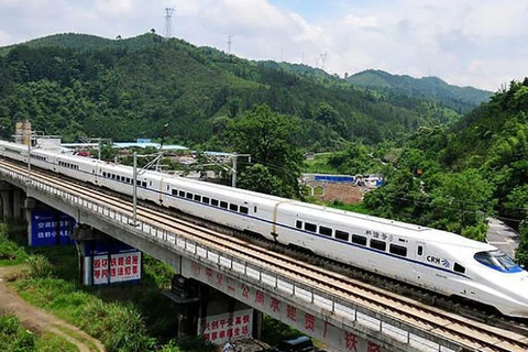 Kết nối đường sắt giữa thủ đô Vientiane của Lào và tỉnh Quý Châu của Trung Quốc
