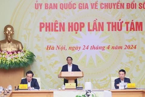 Thủ tướng Phạm Minh Chính, Chủ tịch Ủy ban Quốc gia về Chuyển đổi Số, chủ trì phiên họp lần thứ 8 của Ủy ban, với trọng tâm thảo luận về kinh tế số. (Nguồn: Báo Điện tử Chính phủ)