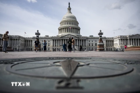 Tòa nhà Quốc hội Mỹ ở Washington DC., ngày 8/3/2024. (Ảnh: AFP/TTXVN)