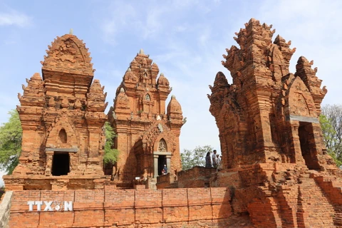 Di tích kiến trúc nghệ thuật quốc gia đặc biệt tháp Pô Klong Garai (phường Đô Vinh, thành phố Phan Rang-Tháp Chàm, Ninh Thuận). (Ảnh: Nguyễn Thành/TTXVN)