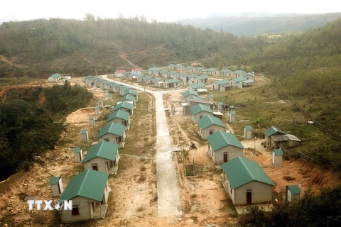 Khu tái định cư Raly-Rào chỉ có 2 hộ dân đến ở, gây lãng phí lớn. (Ảnh: Nguyên Linh/TTXVN)