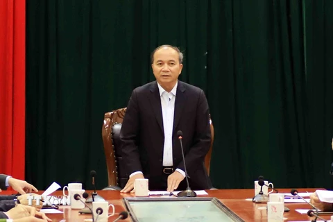 Nguyên Chủ tịch UBND tỉnh Vĩnh Phúc Nguyễn Văn Trì. (Ảnh: Hoàng Hùng/TTXVN)
