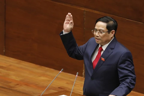 Ông Phạm Minh Chính được bầu làm Thủ tướng Chính phủ. (Nguồn: TTXVN)