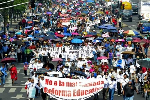 Giáo viên Mexico biểu tình lớn phản đối Luật giáo dục mới