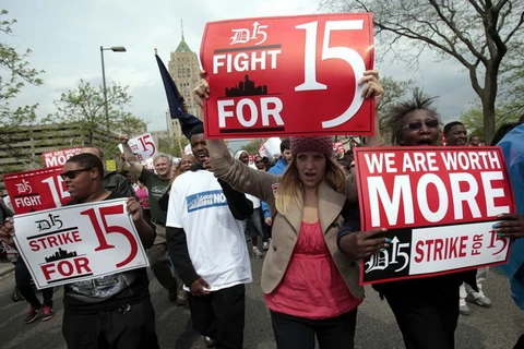 Mỹ: Đình công đòi tăng lương tối thiểu tại thành phố New York