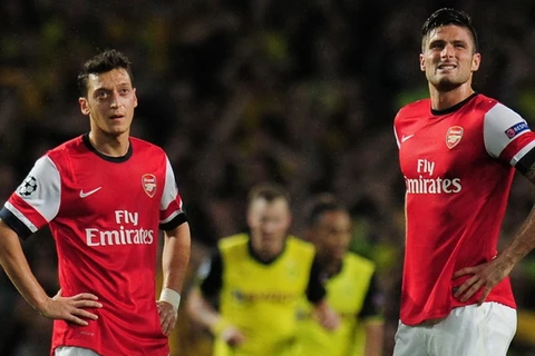 Arsenal sẽ đối mặt khó khăn nếu thua Dortmund. (Nguồn: Getty Images)