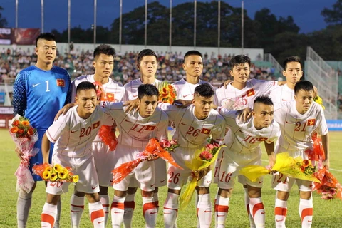 U23 Việt Nam cùng bảng Malaysia, Singapore. (Ảnh: Quang Nhựt/TTXVN)