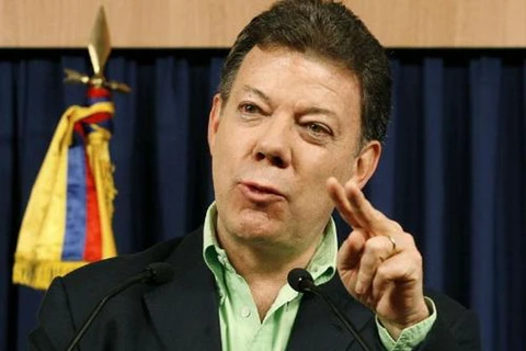 Tổng thống Colombia Juan Manuel Santos. (Nguồn: alertadigital.com)