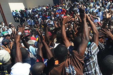 Cảnh sát lo ngại người dân Haiti biểu tình lớn. (Nguồn: AP)