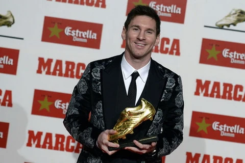 Lionel Messi chính thức nhận giải thưởng Chiếc giày vàng