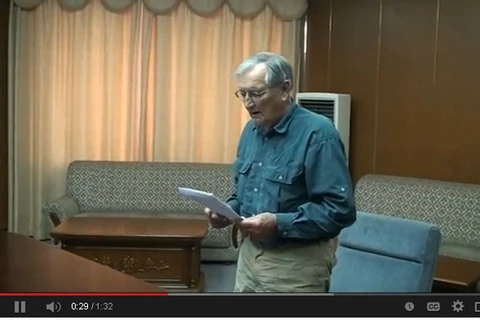 Video cựu chiến binh Mỹ đọc lá thư xin lỗi Triều Tiên