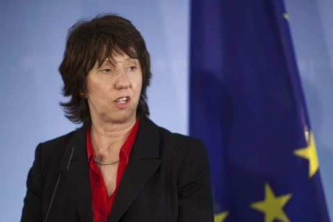 Đại diện cấp cao EU phụ trách an ninh và chính sách đối ngoại, bà Catherine Ashton. (Nguồn: AP)