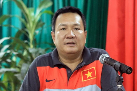Huấn luyện viên Hoàng Văn Phúc. (Ảnh: Quốc Khánh/TTXVN)