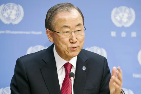 Tổng thư ký Liên hợp quốc Ban Ki Moon. (Nguồn: AFP/TTXVN)