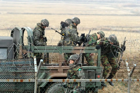Quân đội Hàn Quốc. (Nguồn: AFP/TTXVN)