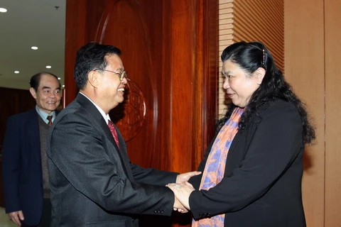 Phó Chủ tịch Quốc hội hai nước Việt Nam-Lào hội đàm