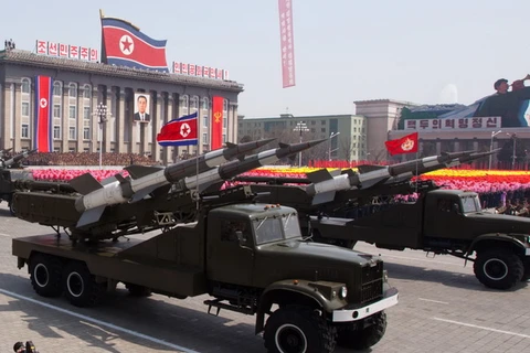 Tên lửa đất đối không SA-3 của Triều Tiên. (Nguồn: Tonhap/TTXVN)